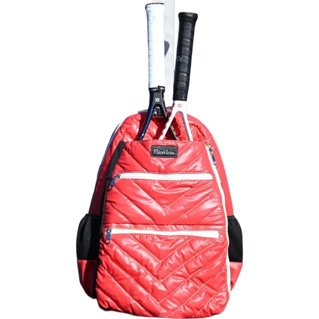 NiceAces Emily Tennis Backpack (Cherry Cheer)