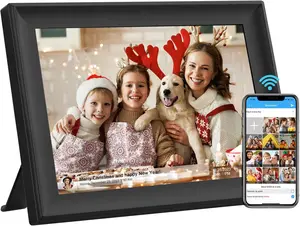 32GB 10.1 Inch WiFi Digital Picture Frame with 1280x800 HD IPS Touch Screen, Send Photo or Videos via App or Email,Support USB Drive/SD Card Extend Storage,Auto-Rotate,Wall Mountable