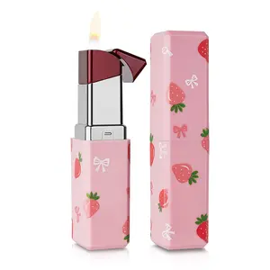 [Pre-Filled] Soft Flame Refillable Butane Lipstick Lighter, Novelty Adjustable Open Flame Lighter with Two Adjustment Sheet , Nice Gift for Girls,Women,Girlfriend on Birthday,Anniversary