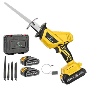 20V Cordless Reciprocating Saw with 1 Battery or 2 Batteries | For Garden, Demolition & Woodworking.Lightweight, Powerful & Portable.All-In-One Kit For Fast, Clean Cuts electric jigsaw