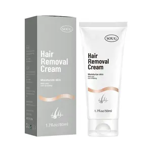 50g Moisturizing Hair Removal Cream, Mild Body Hair Removal Moisturizer, Gentle Hair Removing Products for Home & Salon Use