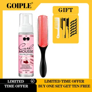 12 Counts Curl Mousse Kit Definition Curl Control Mousse Curl Enhancing Styling Hair Foam Hair Mousse for Curly, Coils & Wavy Hair Gel Haircare Frizz