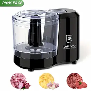 US Plug Charging Electric Vegetable Chopper, 1/2 Counts Mini Food Grade Processor, Convenient Food Chopper for Cutting, Dicing, Chopping and Pureeing, Kitchen Appliances, Kitchen Accessories
