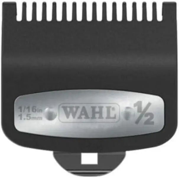 Wahl Premium Metal Clipper Guard Clip Guide #3354-100, 1/2" Size, 1.5mm (1/16") Cutting Length, Barber Accessories for Hair Clippers
