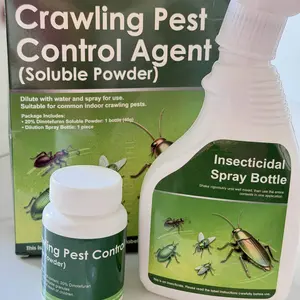Multi-Purpose Pest Control Kit – For Roaches, Ants, Spiders, Bed Bugs & 40+ Household Pests, Indoor & Outdoor Application, Pet & Family Friendly When Used As Directed, Makes 1 Gallon Ready-to-Use Spray Mixture