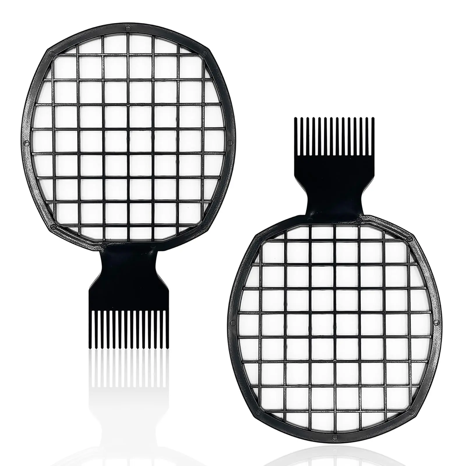 2Pcs Upgraded Twist Combs Hair Sponge Brush, Superior to Hair Sponge for Curls in Men and Women, Dual-sided Design, ABS Material, Ergonomic, Lasting Over a Year, 2 Combs Included