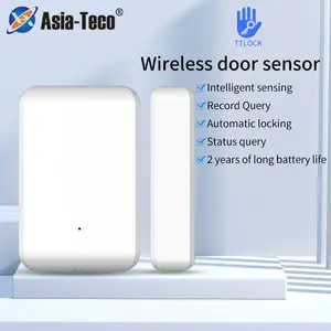 2.4GHz Wireless TTLOCK Door Sensor Door Contact Detection Windows Open Close Status DS2 Works With G2 All TTLOCK App Smart Locks