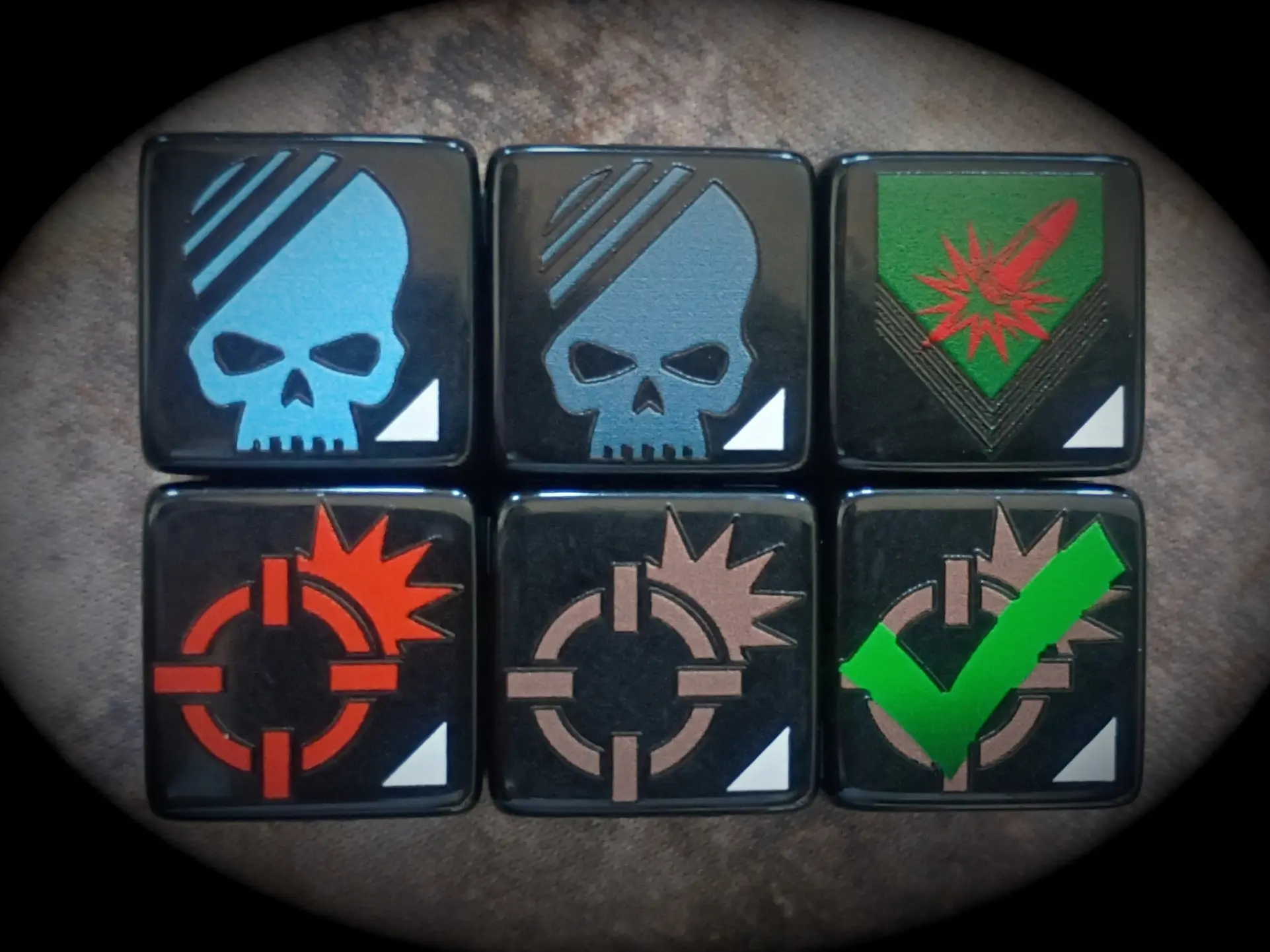 Marker Dice - Kill Team Compatible Order Tracking Dice