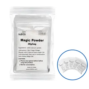 Kiditos Magic Water Elf 5 Packs Powder Refill,Aqua Fairy Water Gel Kit Powder Refill