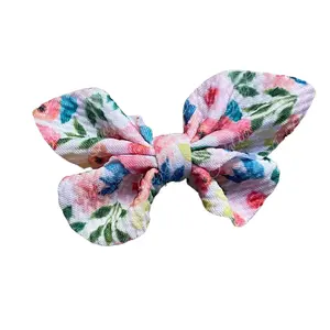 Butterfly Themed Stylish Handmade Polyester Bullet Fabric Hair Bows 4 Inches Wide High-Quality Material Versatile Designs Comfortable Fit Perfect Size Easy to Clean
