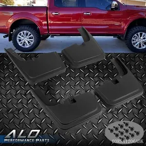 Front+Rear Splash Guards Mud Flaps w/ Wheel Lips Fit For 2015-2020 Ford F-150
