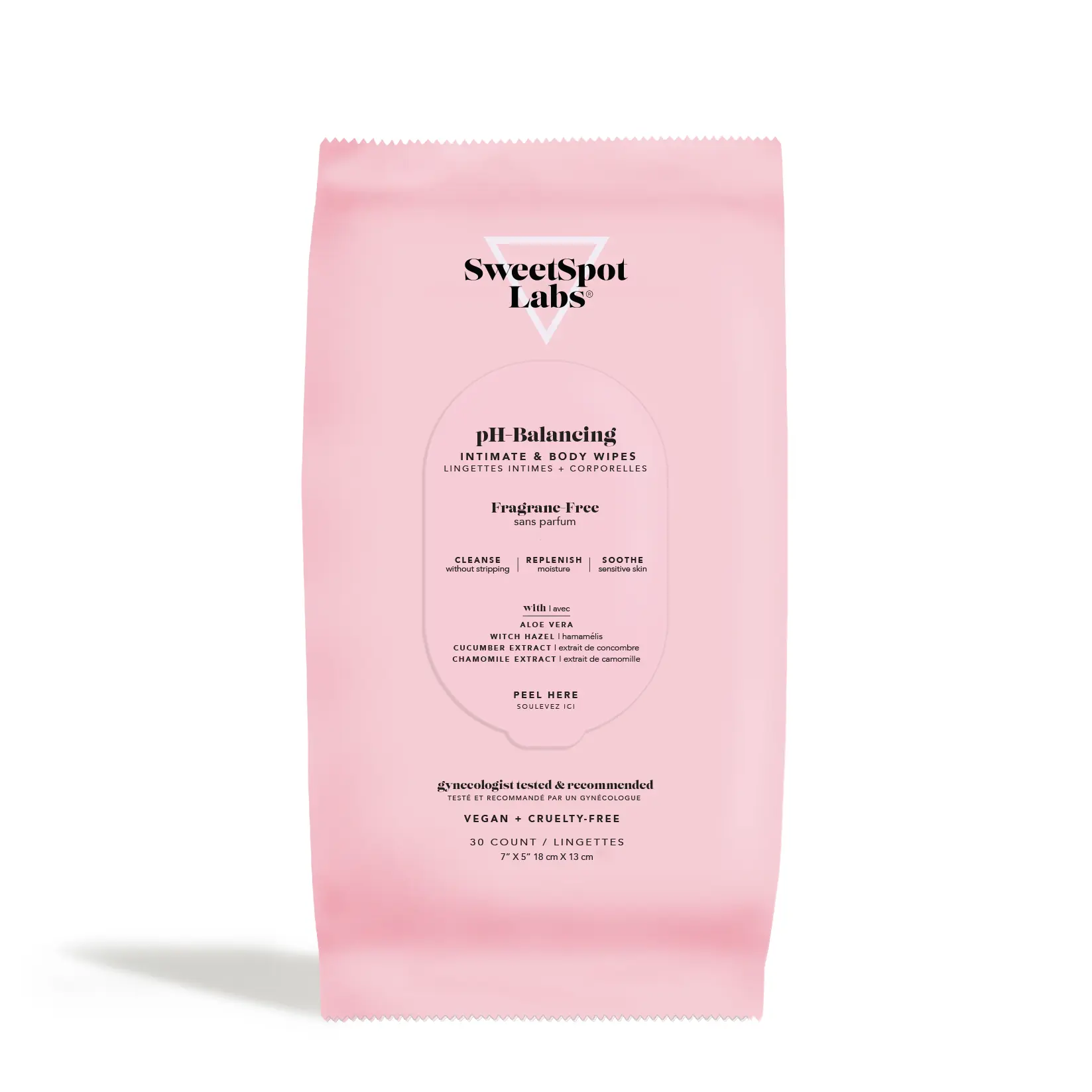 SweetSpot Labs - Fragrance-Free Wipes - Formulated with clean, gentle, non-irritating ingredients to support a healthy skin barrier