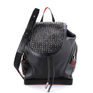 Pre-owned christian louboutin Leather Backpacks Explorafunk Backpack Spiked by Rebag