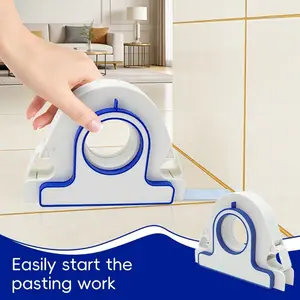 Easy Start Tape Dispenser, Ergonomic Handheld Tool for DIY Home Repair, Ideal for Masking Tape, Wall & Floor Tile Gaps, Cutting & Applying
