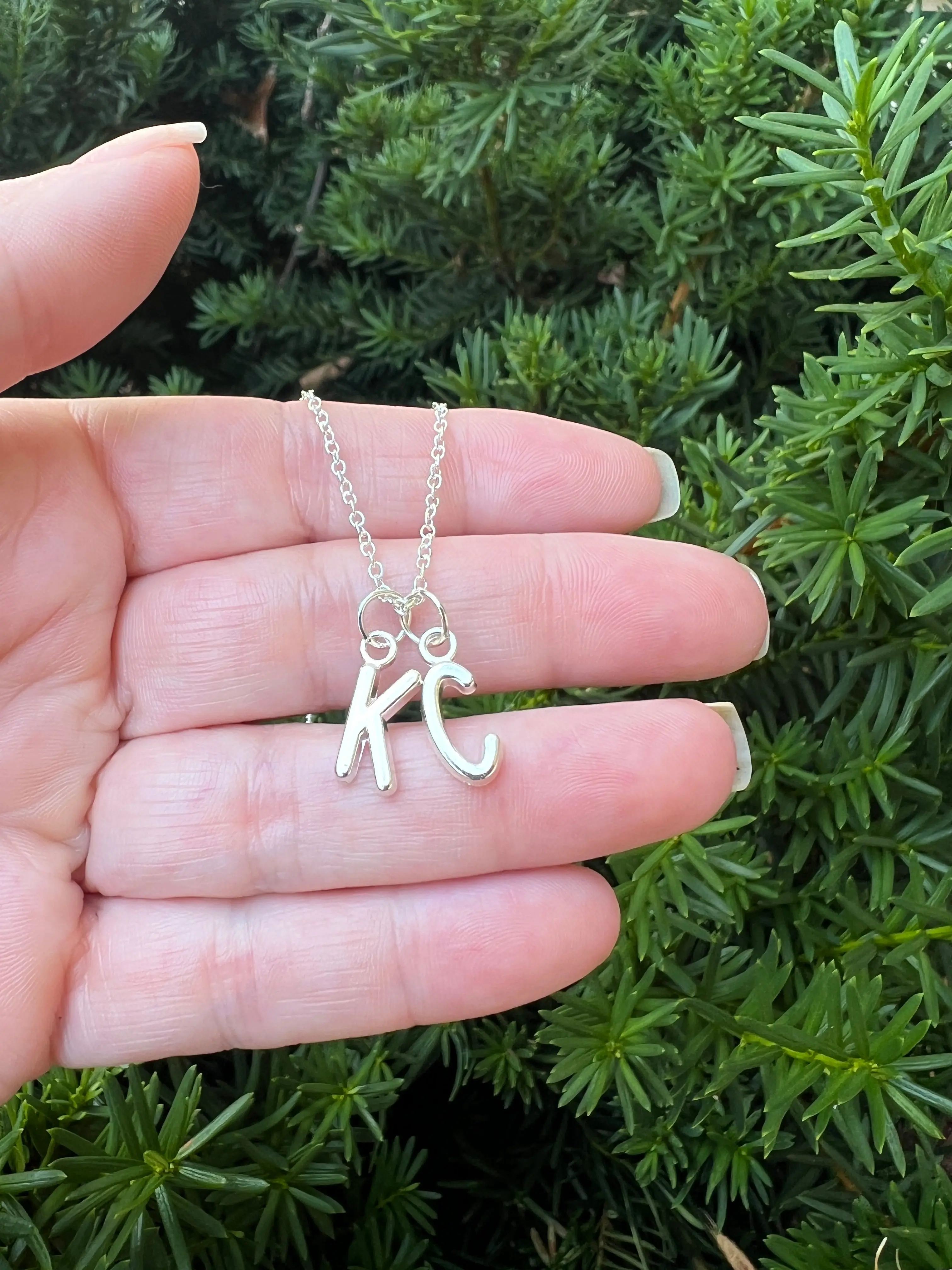 Silver KC Kansas City Necklace