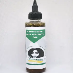 Blossom Serwaa  Ayurvedic Herbal Hair Growth Oil, Nourishing & Strengthening Formula