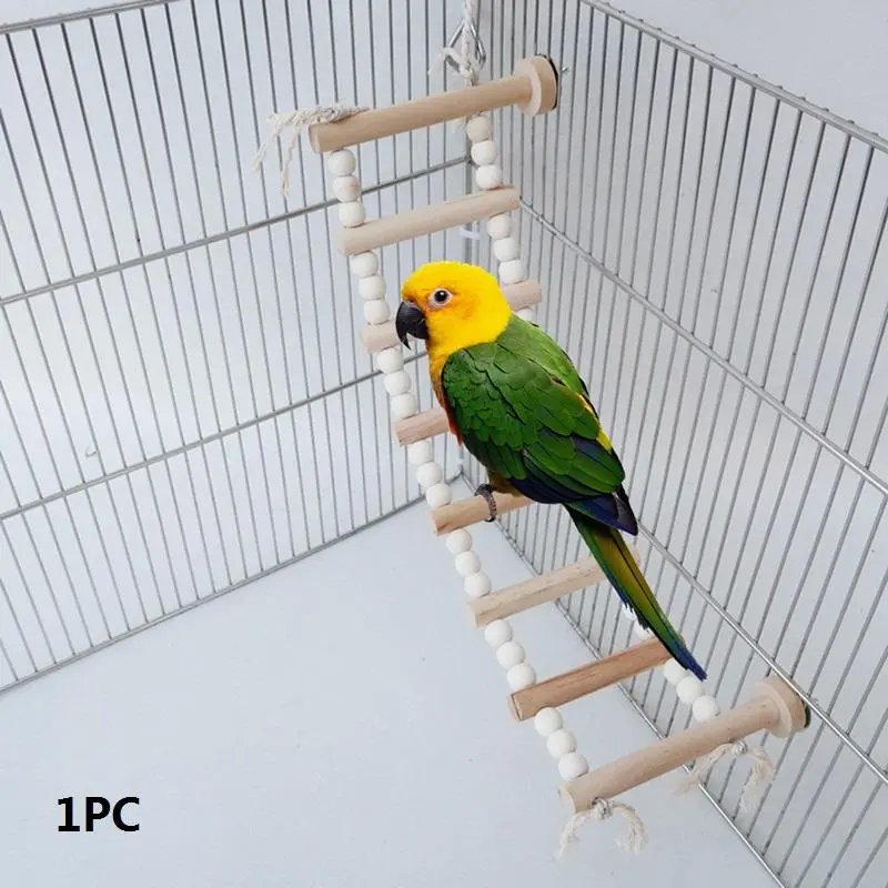 Wooden Bird Climbing Toy, 1 Count Bird Cage Climbing Toy, Bird Perches For Cage, Parrot Toy, Pet Supplies Bird Supplies