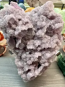 Raw Cubic Fluorite Specimen, 2.09lbs - Natural Stone for Healing and Energy
