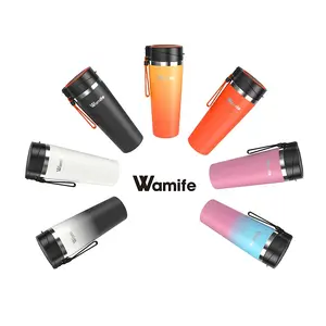 Wamife®Portable Blender - Stainless Steel Travel Blender for Smoothies, 16Oz Large Cup Size, Keeps Drinks Cold for 12 Hours