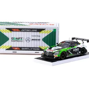 Tarmac Works 1:64 Mercedes-AMG GT3 GT World Challenge Asia 2025 – Beijing Season Finale Craft-Bamboo Racing #77 with Container – HOBBY64 – Special Edition