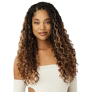 Outre X-Pression Twisted Up Pre-Loop Crochet Braid - JUMBO BOHO ISLAND TWIST 18" 3X