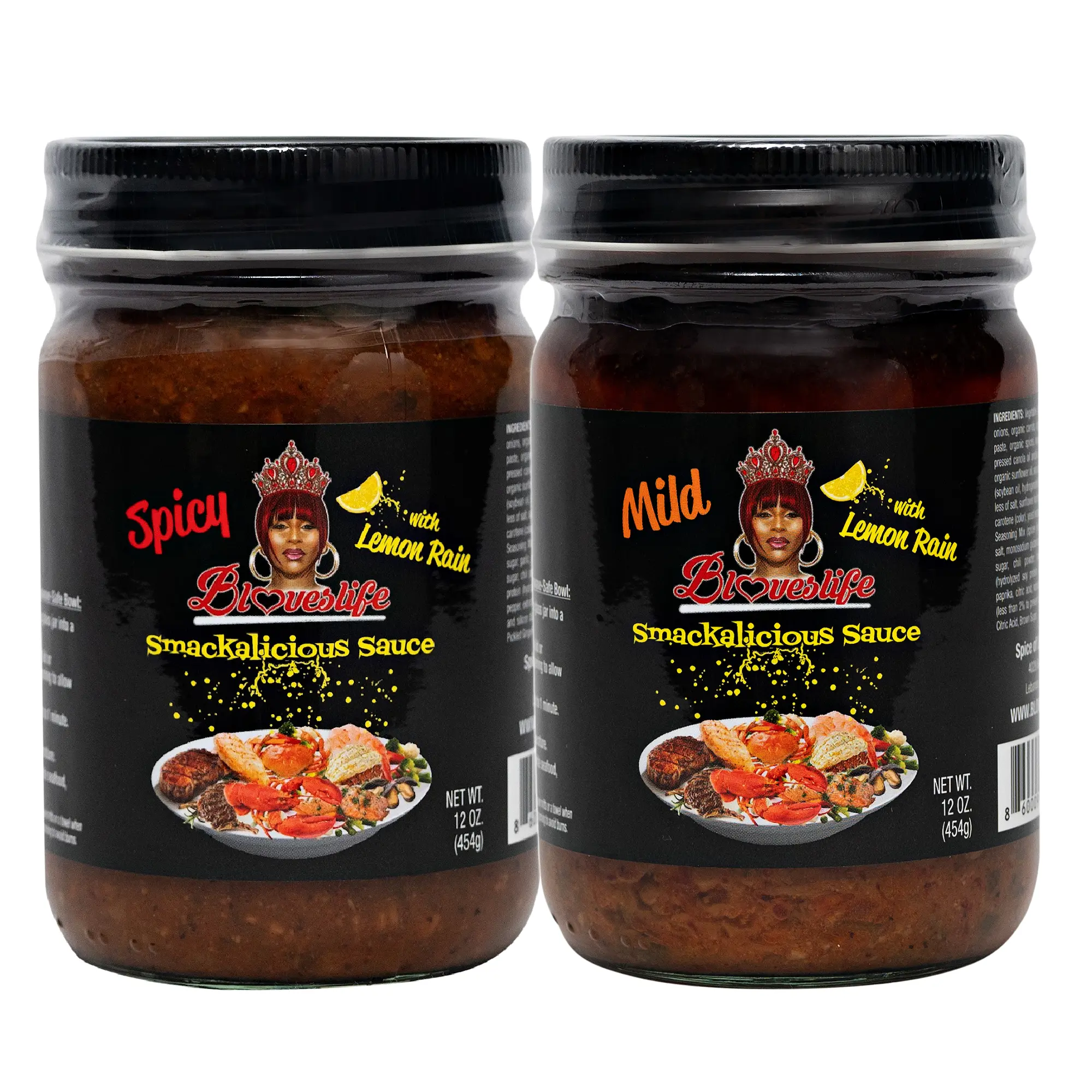 SMACKALICIOUS LEMON RAIN MILD & SPICY SAUCE 2-PACK SMACKALICIOUS LEMON RAIN MILD & SPICY SAUCE 2-PACK