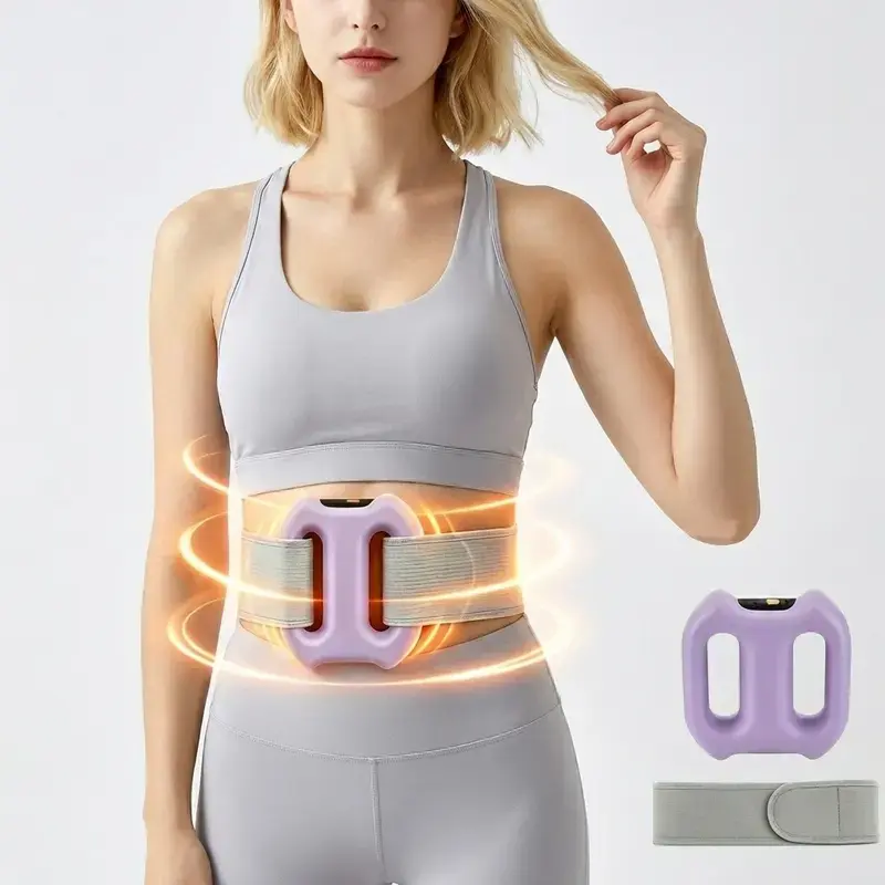 2026 New Wearable Vibration Trainer Fascia Ring with Gear Adjustment, Adjustable Vibration Belt for Waist, Back & Legs, Cordless Portable Percussive Massager for Muscle Recovery & Body Tension Relief