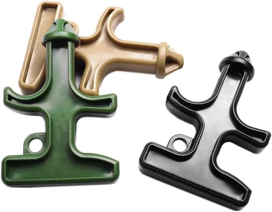 3pcs Pack Mixed Colors Portable Stinger Duron Steel Drill POM Protect Combat Tool Key Chain Outdoor Camping Survival Tactical Kits (Mixed 3 Colors in Package)Gift.