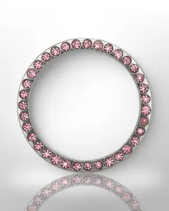 Start/Stop Button Bling Ring - Pink