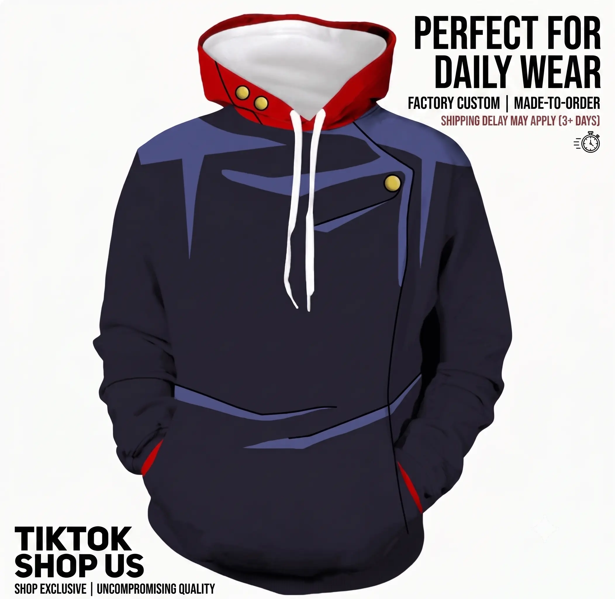 Men's Jujutsu Kaisen 3D Feather Print Oversized Streetwear Hoodie - Pocketed Graphic Pullover, Casual Apparel for Cosplay, Sports, ah31123055
