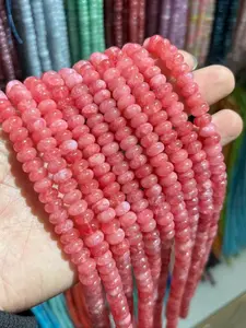 5x8mm Natural Stone Beads, 72pcs Loose Wheel Beads, Hole Design for Stringing, DIY Bracelet Making, Craft Supplies, Jewelry Making