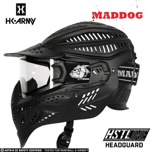 Maddog HK Army HSTL HEADGUARD Goggle Paintball Airsoft Mask with Anti Fog Thermal Lens | Choose Lens Color
