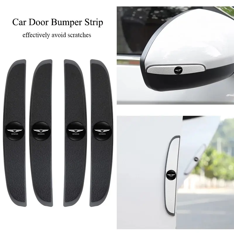 4Pcs Car Anti-collision Strip Protector Decoration Sticker Accessories For Genesis G70 G80 G90 GV80 GV70 GV60 GV90 Neolun Car Stickers