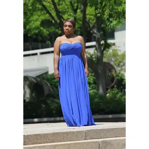 Royal Radiance | Pleated Tube Maxi Dress