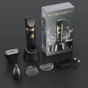 Men's Electric Shaver, USB Rechargeable, Multi-Function Trio, Portable Electric Razor, Beard Trimmer, Hair Clipper