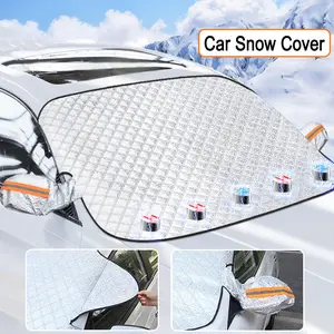 Magnetic Windshield Cover for Cars & Suvs, Winter/spring Snow Ice Protection, Universal Fit Car Accessories, Durable Design