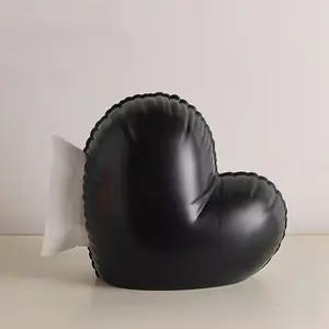 Luxury Heart-Shaped Tissue Holder, Decorative Tissue Dispenser for Wedding Room, Living Room Home Bathroom Supplies