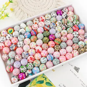 15mm Silicone Beads Kit, Bead Set, 20pcs/box DIY Galaxy Beads for Bracelet Necklace Earrings, DIY Jewelry Making Supplies for Women & Teenager, Acrylic Bead Mix Bead Assortment