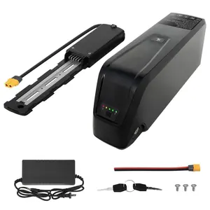 Meaycoty 52V 20Ah Lithium E-Bike Battery 5 Pin with 40A BMS USB Output LED Indicator Safe Lock for 250W-1500W Tricycle Mountain Bike Motor Key