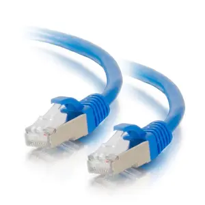 C2G 27256 10ft (3m) Cat5e Snagless Shielded STP Ethernet Network Patch Cable - Blue