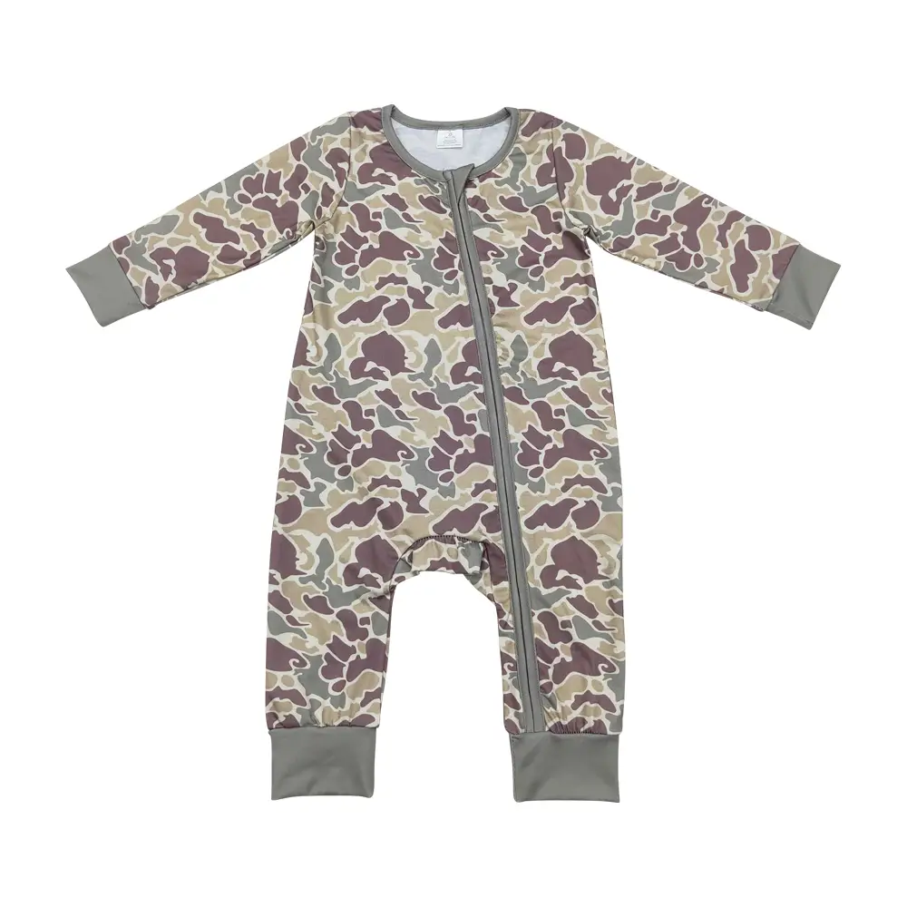 LR1451--Baby Clothes Hunting Camo Green Comdort Zipper Sleeper