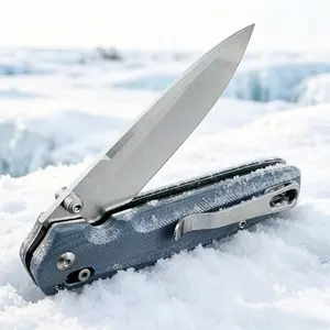 1pc 485 Folding Knife, Lightweight Pocket Knife, Fruit Knife, Kitchen Essential, G10 Handle, Daily Use, Men's Gift, Folding Pocket Knives