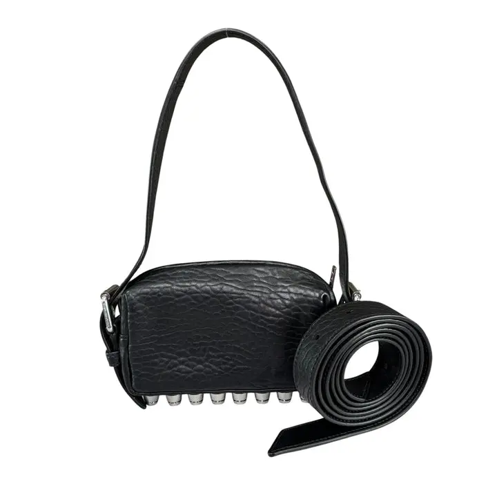 Pre-owned Alexander Wang Leather Mini Bags Mini Ricco Black Studded 2 Way Purse