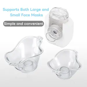 Handheld Ultrasonic Nebulizer, Portable Home Nebulizer, Rechargeable Mesh Nebulizer, Includes Face Mask and Mouthpiece, Features a Compact and Self-Cleaning Design, Suitable for Home Use, Travel, and Respiratory Assistance.