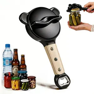 Jar Opener Bottle Opener and Can Opener for Weak hands,Jar Top Popper Seniors with Arthritis and Anyone with Low Strength, Mutil Jar Opener Get Lids Off Easily