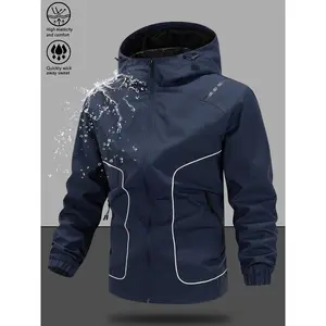 Men's Windproof Military Combat Jacket, Tactical Design, Durable Outdoor Gear, Ideal for Hiking, Camping, Casual Wear