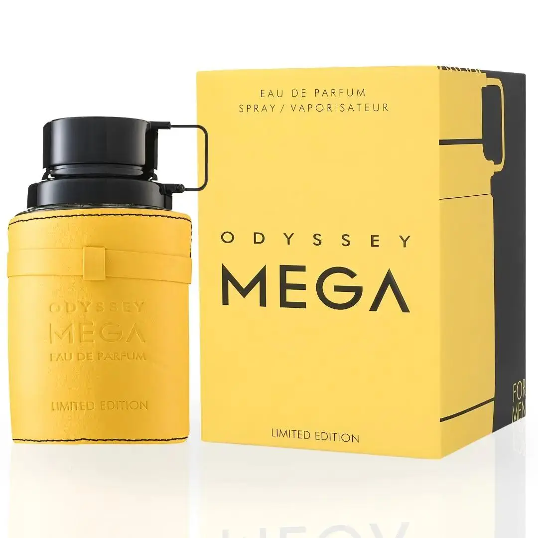 Men's Armaf Odyssey Mega Man Limited Edition Eau de Parfum (EDP) Spray - 100ML (3.4 OZ) Male Fragrance, Citrus Spice Scent Blend, Long-Lasting Exotic Signature