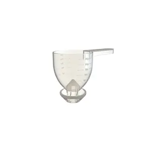 CLEAR Scoonel Coffee Kitchen Scoop Funnel Bottle Utensils Pepper Hawaiian Seasoning Measure Containers