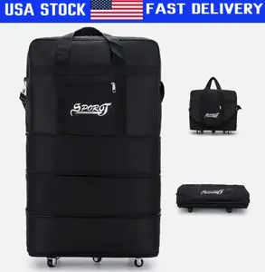 Expandable Rolling Duffle Bag Wheeled Luggage Foldable Suitcase 30" 32" 34" 42"