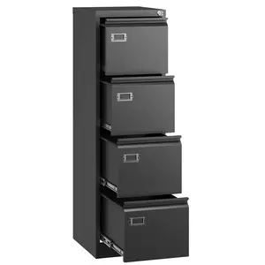 Letaya 4 Drawer File Cabinet,Metal Vertical Filing Cabinets with Lock,Storage A4/F4/Letter/Legal for Home Office-Assembly Required (4 Drawer)